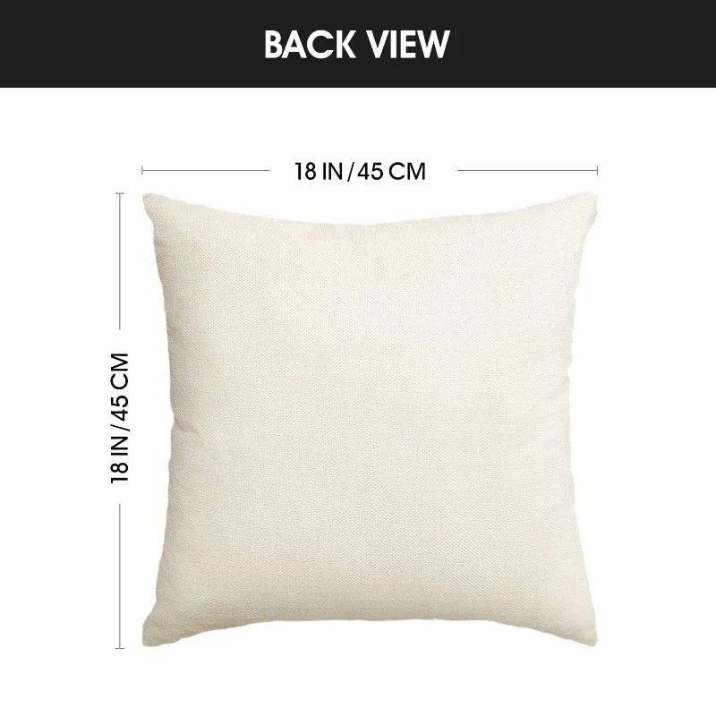 Soft Throw Pillow Covers 18x18 - Plush Wool Decorative Pillow Covers - Couch Sofa Pillow Covers for Living Room - with 3D