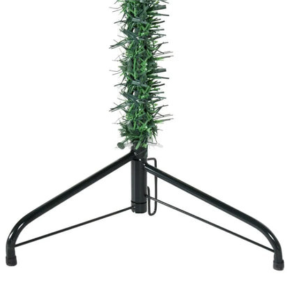 Slim Artificial Half Christmas Tree with Stand Green 5 ft