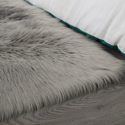 Faux Fur Sheepskin Area Rug Bedroom Blanket Living Room