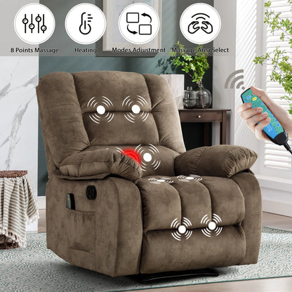 Manual Body Massage With Heating Function Sofa Chair Comfortable Elderly Chair Functional Chair With Storage Bag