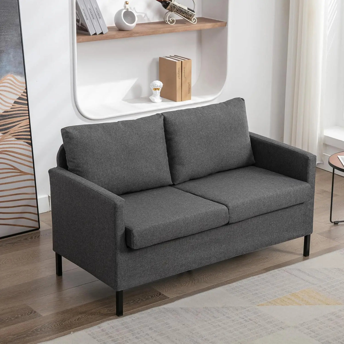 Faux Leather 2 Seater Love Seat Comfy