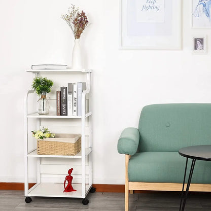 Homfa Mobile Printer Stand Scaner Rolling Cart Home Office Storage Organizer Rack Desk Organizers