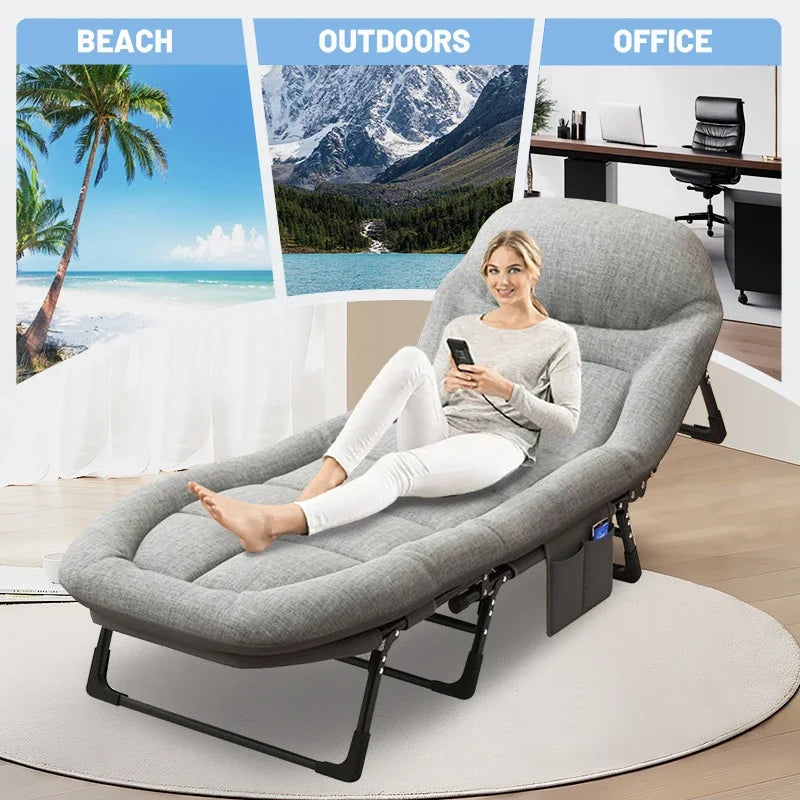 American Folding Bed, Household Single Sofa Bed, Nap And Nap Lounge Chair, Essential For Courtyard Sunbathing