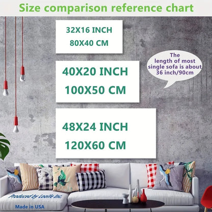 Stylish retro orange sports car, art canvas painting artwork, modern decorative poster, 1.5 inch thick pine solid wood frame