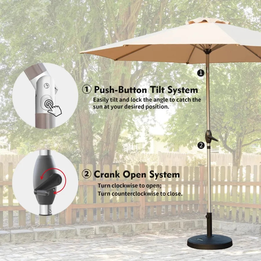 10FT Patio Outdoor Table Umbrella