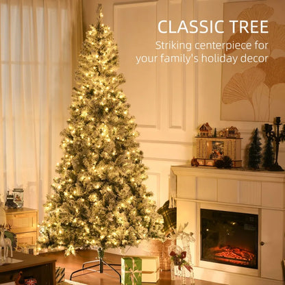 7.5 ft Tall Prelit Artificial Christmas Tree