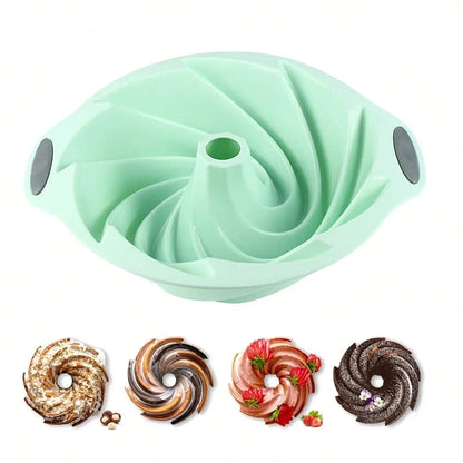 Silicone Cake Pan, Non-Stick Silicone Cake Mold