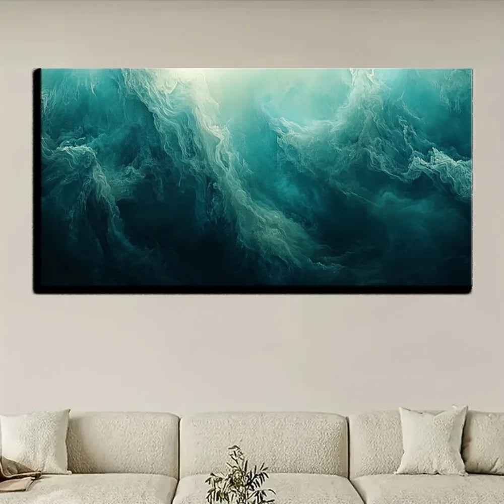 art oil painting, interior decoration painting, 1.5 inch thick pine solid wood frame