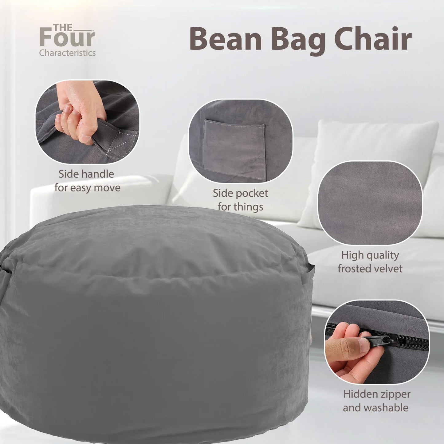 Bean Bag Chair for Gaming Reading