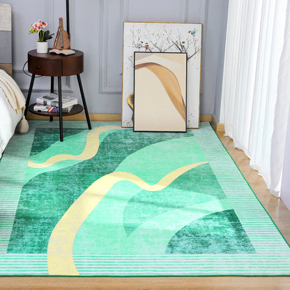 Area Rugs for Living Room, Machine Washable Vintage Rug,