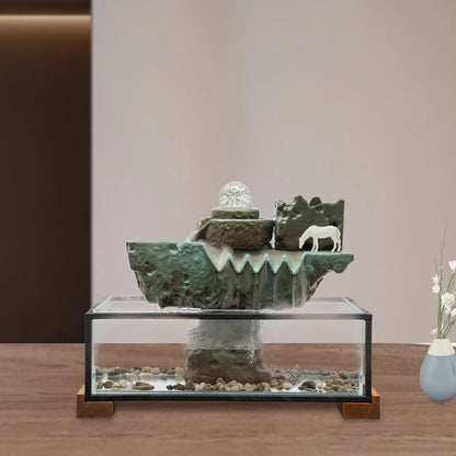 Zen Tabletop Water Fountain  Fish Tank