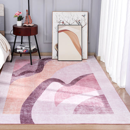 Area Rugs for Living Room, Machine Washable Vintage Rug,