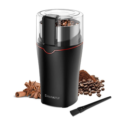 Professional Coffee Grinder with Removable Stainless Steel Cup Coffee Beans Grinder for Spices Herb Grain Mill for Kitchen 300W
