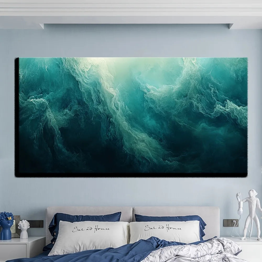 art oil painting, interior decoration painting, 1.5 inch thick pine solid wood frame