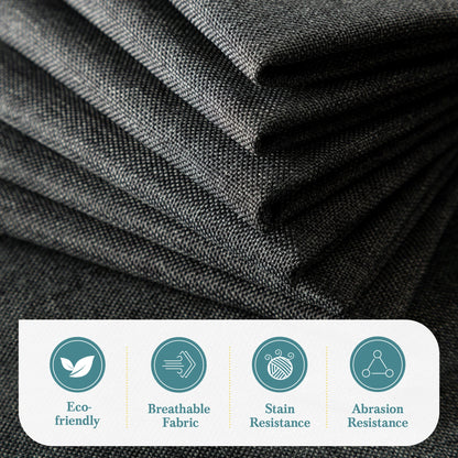 Classic Bed Frame with Button Tufted Wingback Headboard Platform Bed