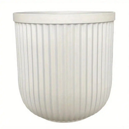 16"W x 16"L x 15.8"H White Resin Plant Pot Planter, suitable for all plants indoors and outdoors