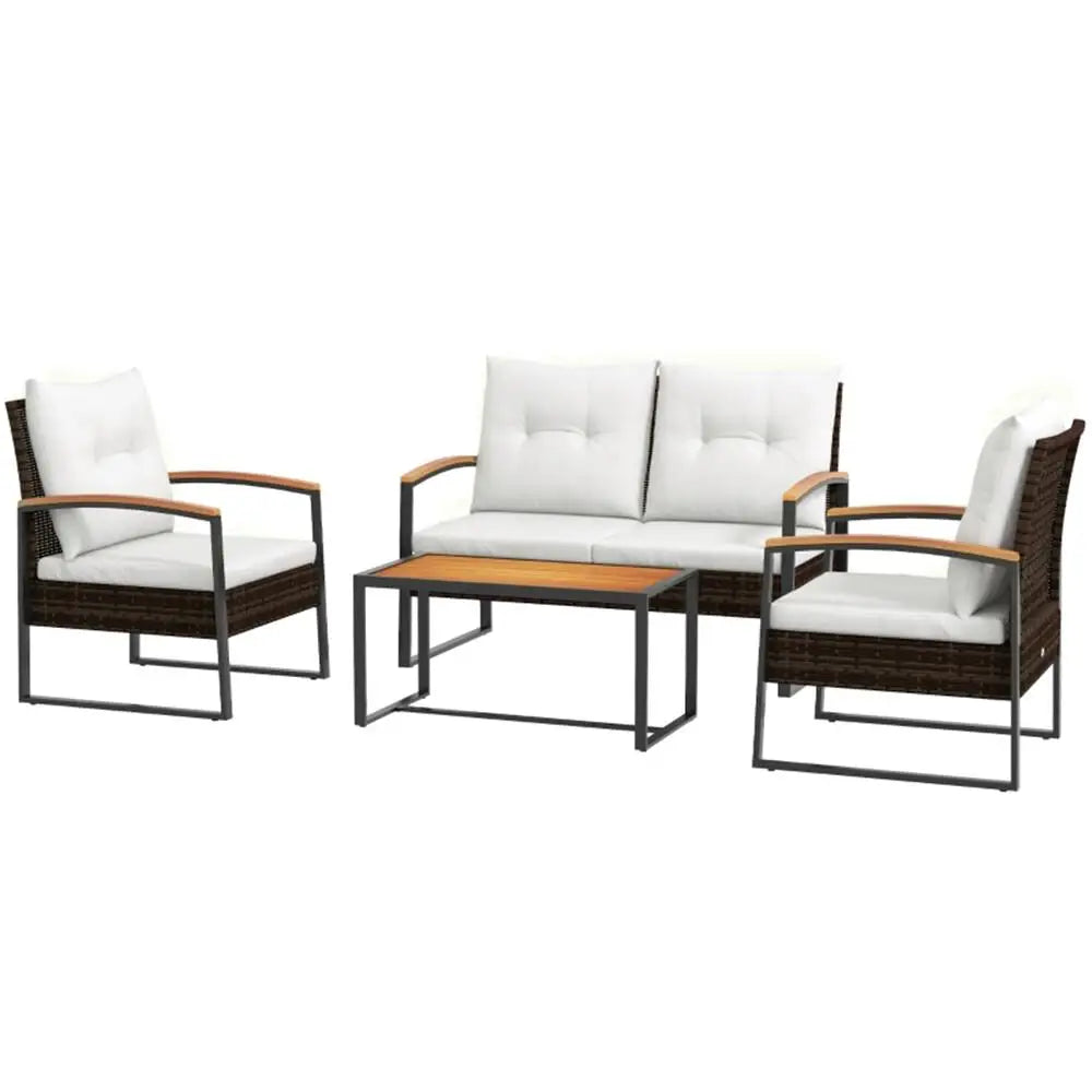 Stylish Garden Sofa Set - Comfortable Outdoor Seating - Fast Shipping from