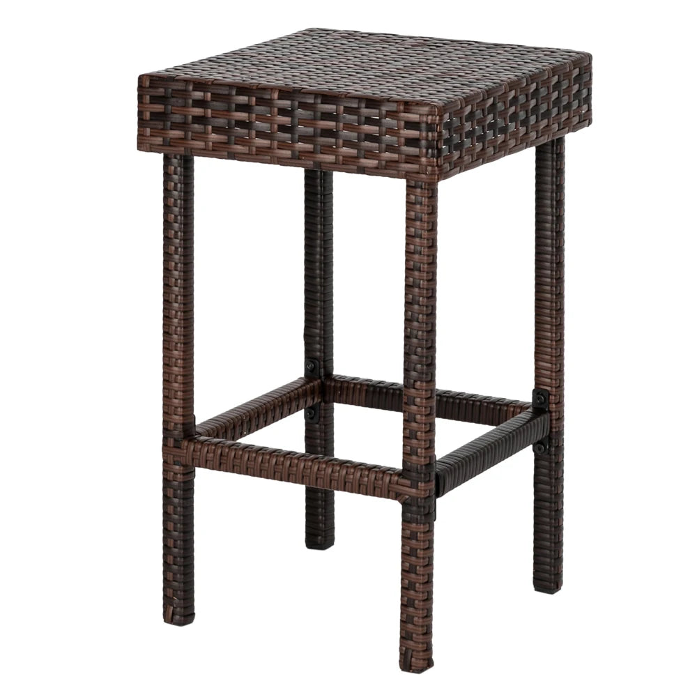 Bar Stool-Table And Chair Set Of 4 Brown Gradient(Only 4 Bar Chairs Included)Easier To Assemble And Now Sturdier