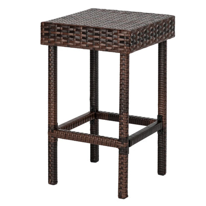Bar Stool-Table And Chair Set Of 4 Brown Gradient(Only 4 Bar Chairs Included)Easier To Assemble And Now Sturdier