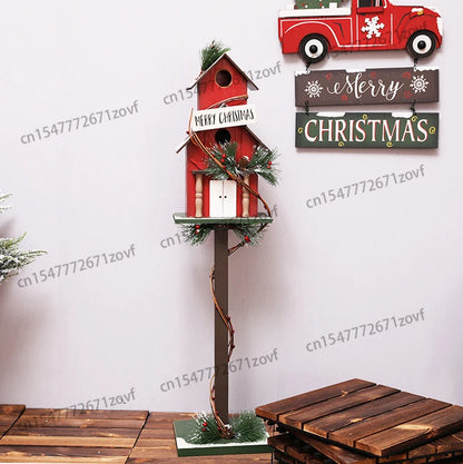 Christmas Decorations Small House Mailbox
