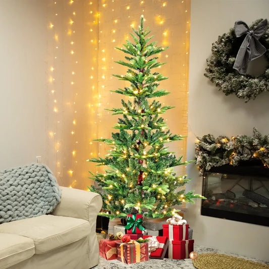 4 FT Pre-Lit Aspen Fir Artificial Christmas Tree