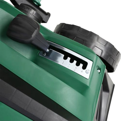 2-in-1 Electric Garden Scarifier & Dethatcher 15AMP Lawn Aerator with 58QT Detachable Bag 5 Height Adjustments for Thatch