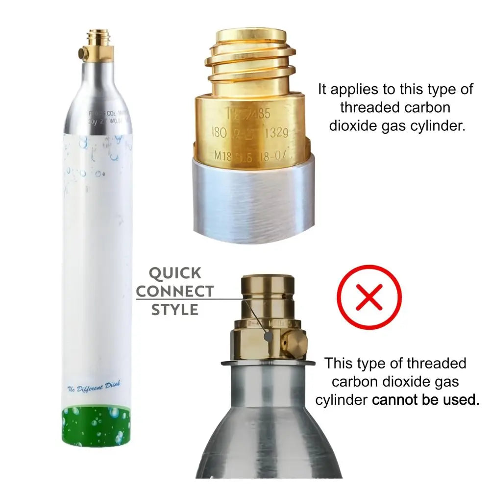 Soda Maker, 304 Stainless Steel Sparkling Water Carbonator Machine with 2 BPA Free Bottles