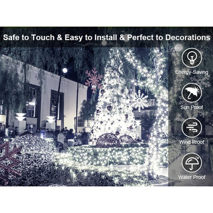 Outdoor Christmas Lights Waterproof String Fairy Lights with 8 Modes and Timer Lights for Door/yard/party/Christmas Decorations