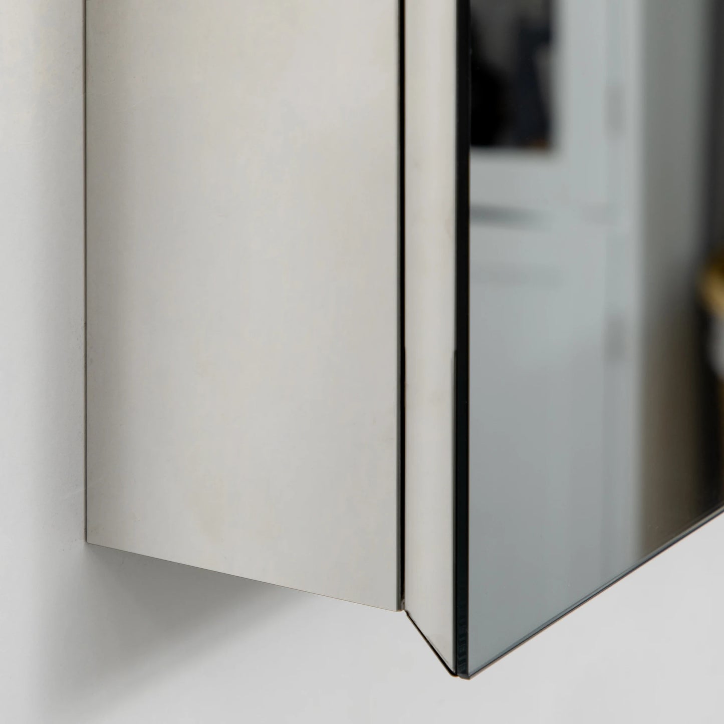 Wall-Mounted Medicine Cabinet with Mirror, Bathroom Mirror Cabinet Wall Mounted with Hinged Door, Storage Shelves