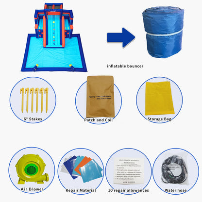 Inflatable Water Slide Pool Bounce House f