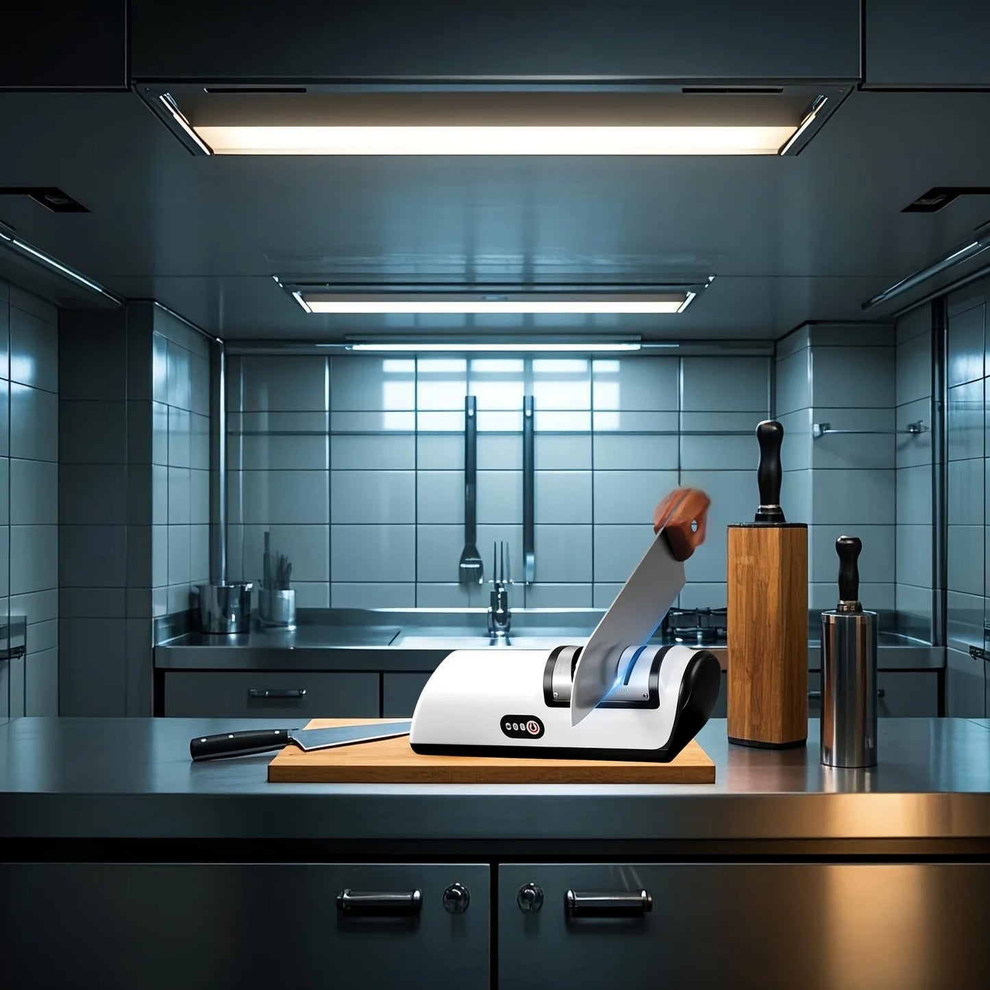 Kitchen Electric Knife Sharpener Multifunctional Automatic Professional 4 Gears Electric Knife Sharpener Kitchen Accessories