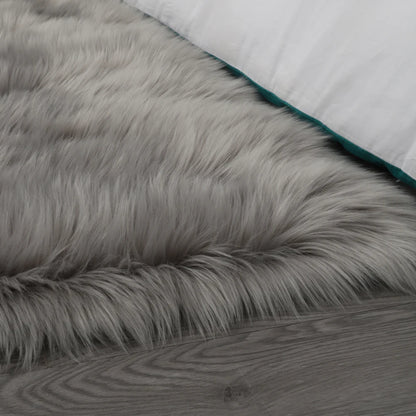 Faux Fur Sheepskin Area Rug Bedroom Blanket Living Room