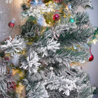 59.1 Slim Pre-lit Green Artificial Christmas Tree