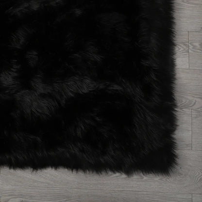 Faux Fur Sheepskin Area Rug Bedroom Blanket Living Room