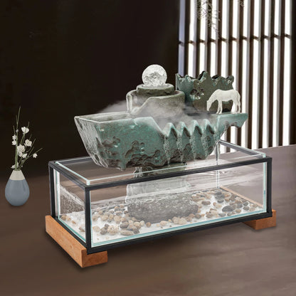 Zen Tabletop Water Fountain  Fish Tank