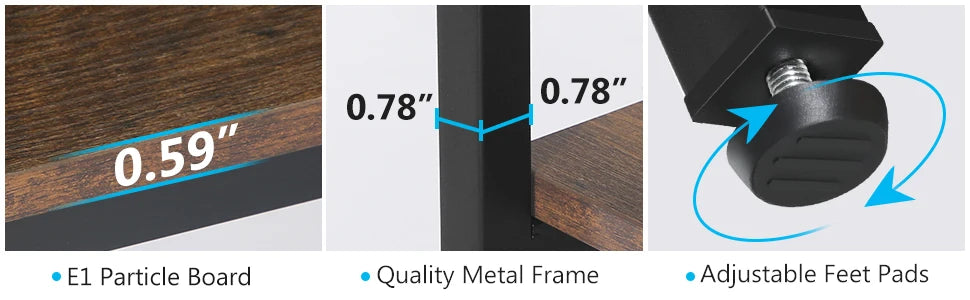 Desk with Storage Shelves