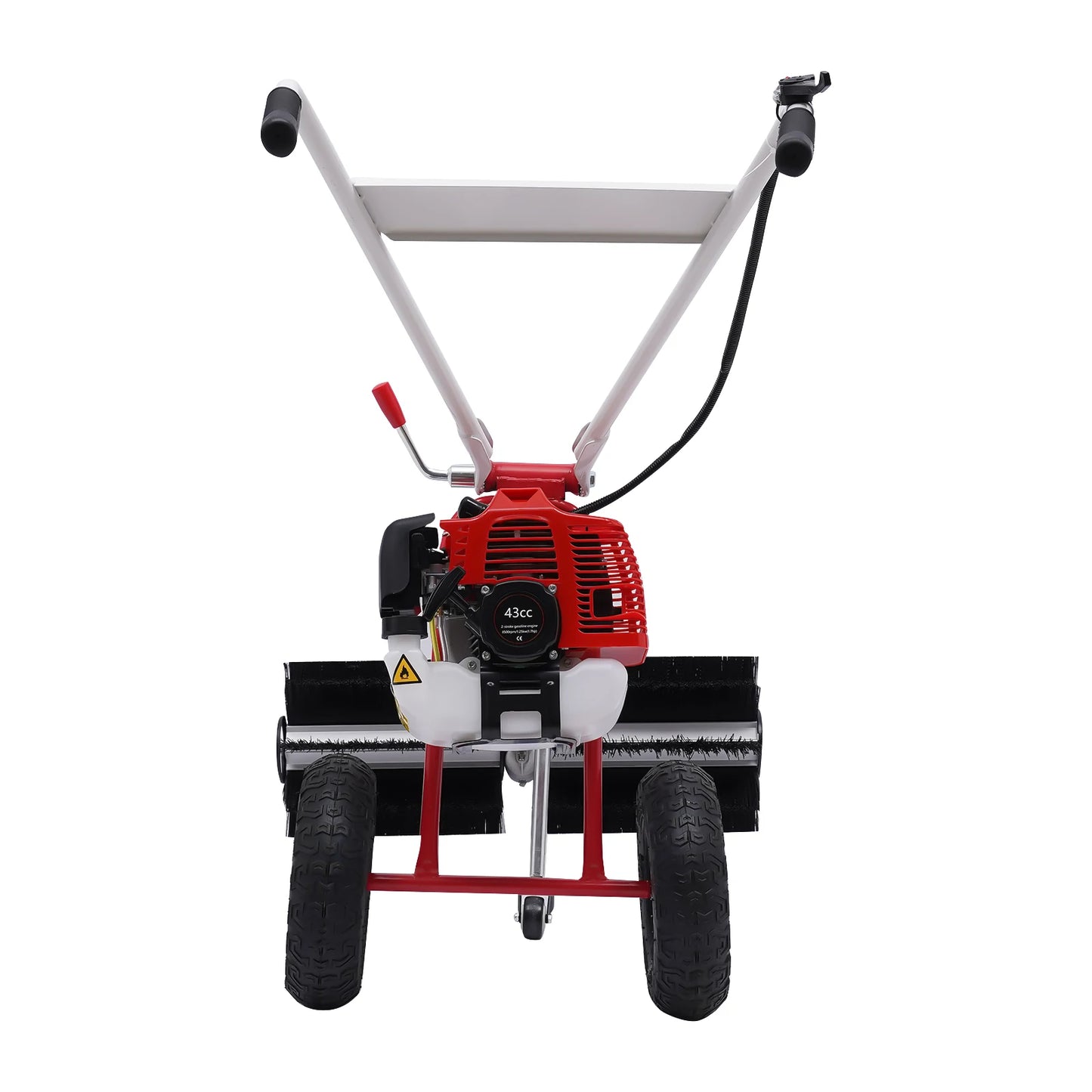 Grass Sweeper Portable Grass Brush Electric Broom Hand-held Lawn Sweeping Tool Gas Powered  2-stroke 43cc
