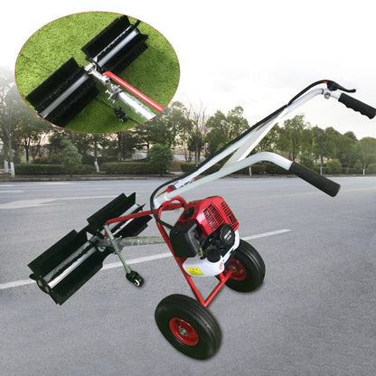 Grass Sweeper Portable Grass Brush Electric Broom Hand-held Lawn Sweeping Tool Gas Powered  2-stroke 43cc