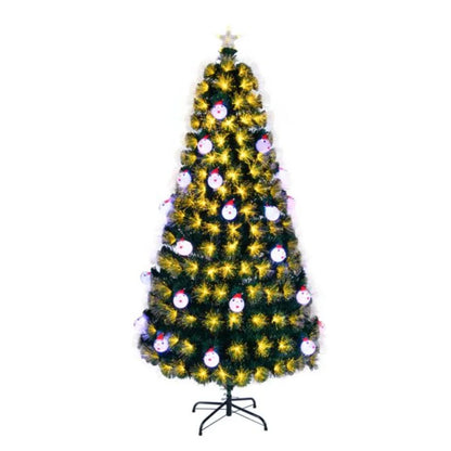 6 FT Prelit Fiber Optic Christmas Tree Artificial Xmas Tree