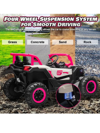 24V Ride On Car for Kids w/Remote Control,  Battery Powered