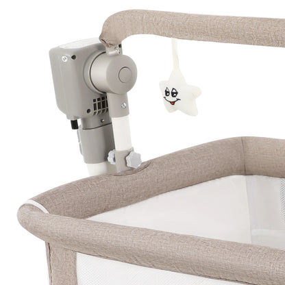 Portable Baby Bed Height Adjustable Bedside Sleeper Music Play