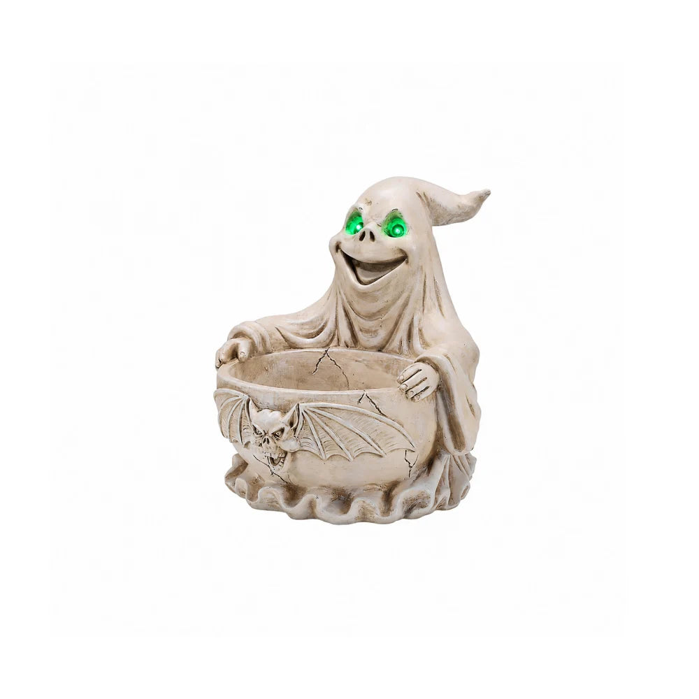 Halloween Ghost Candy Dish with LED Light