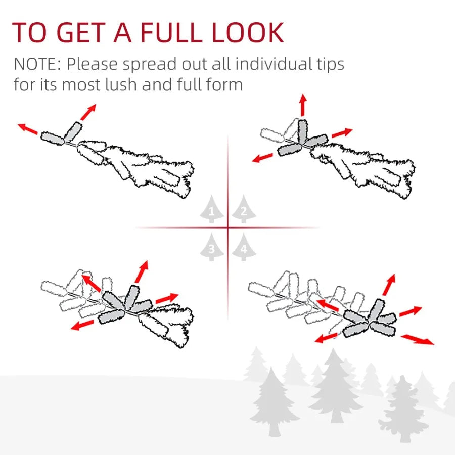 6' Artificial Pencil Christmas Tree Slim Xmas