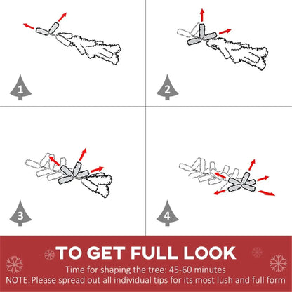 9ft Artificial Christmas Tree - Green Holiday Decoration for Home & Office Festivities