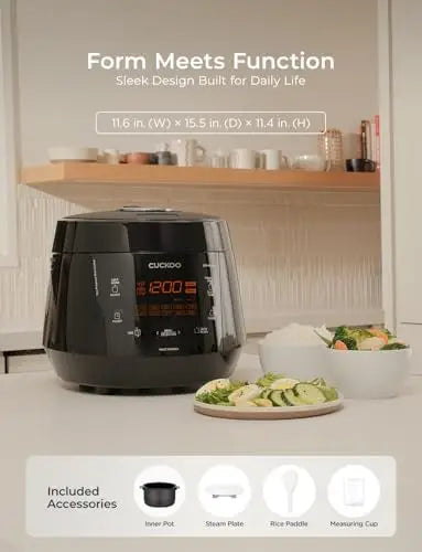 High Pressure Rice Cooker 10-Cup Uncooked / 20-Cup Cooked with Nonstick Inner Pot, Large Rice Maker