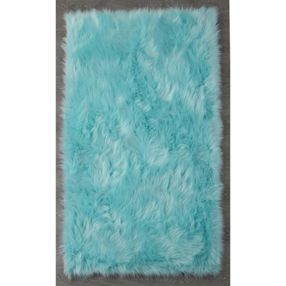 Faux Fur Sheepskin Area Rug Bedroom Blanket Living Room
