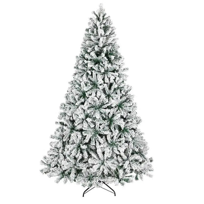 6FT Snow Flocked Hinged Artificial Christmas Tree