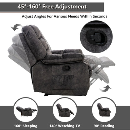 Manual Body Massage With Heating Function Sofa Chair Comfortable Elderly Chair Functional Chair With Storage Bag