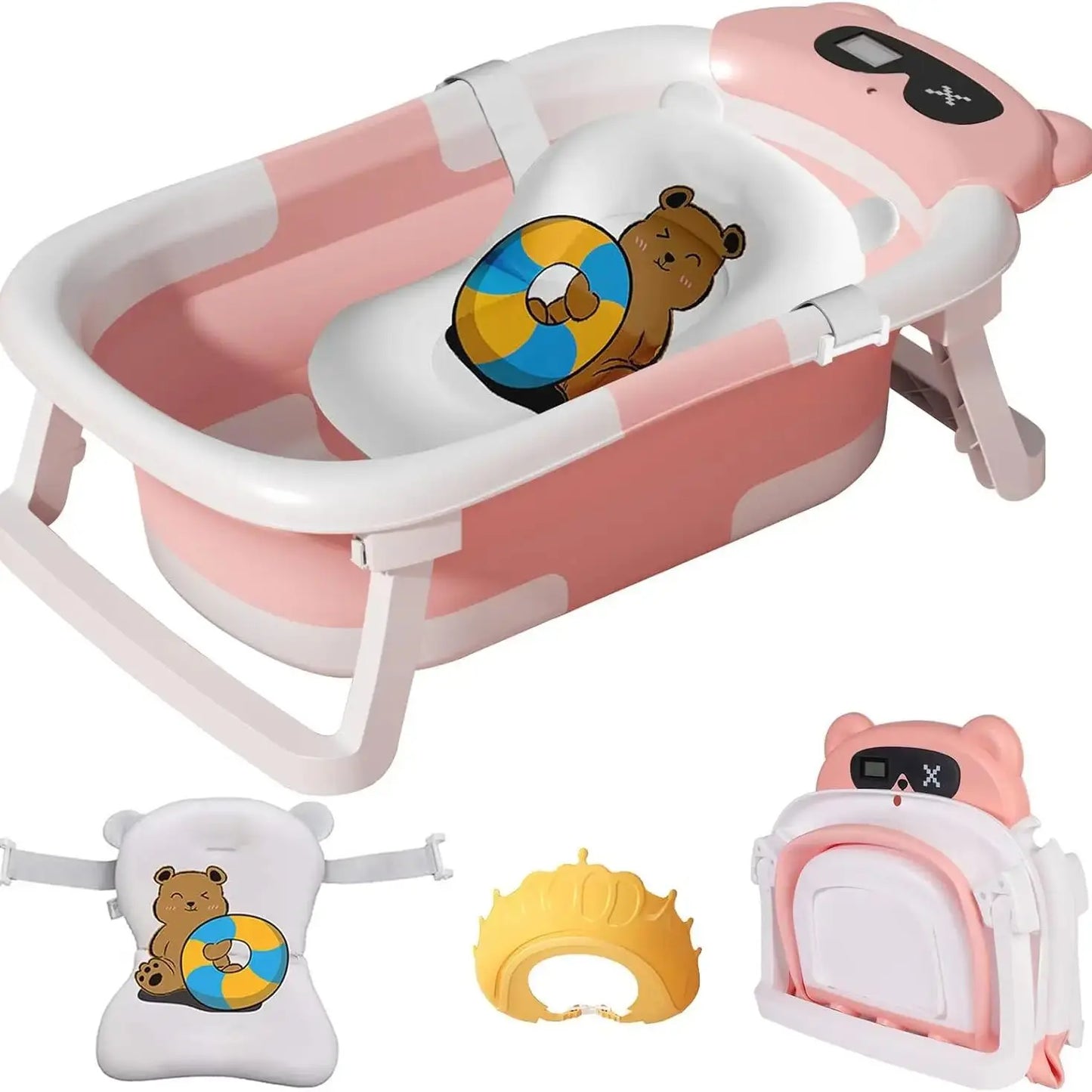 Baby Bathtub Real-Time Temperature Display
