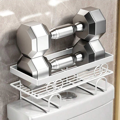 Over The Toilet Storage Shelf, 1-Tier/2-Tier/3-Tier Large Capacity Bathroom Storage Organizer Rack With No Drill Adhesive Hook